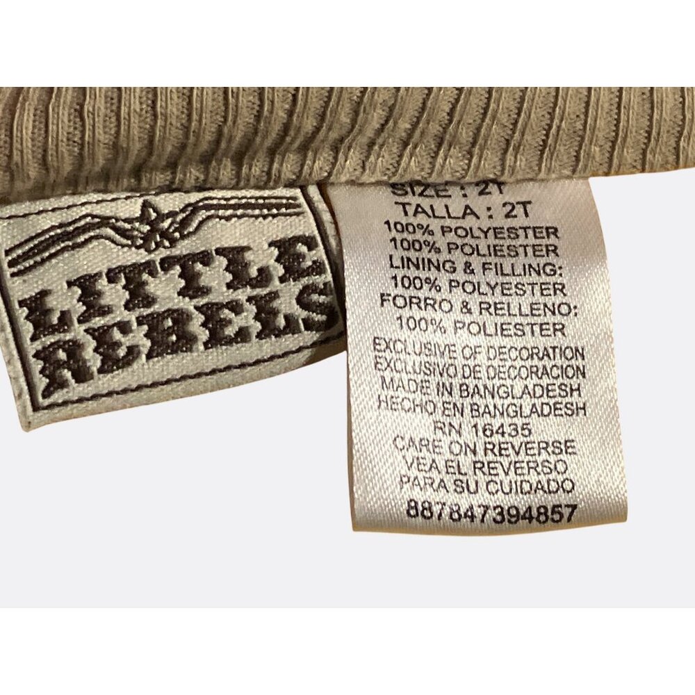 Little Rebels Off Road Outdoor Adventure Jeep Vest Kids White Quilted - Picture 11 of 11